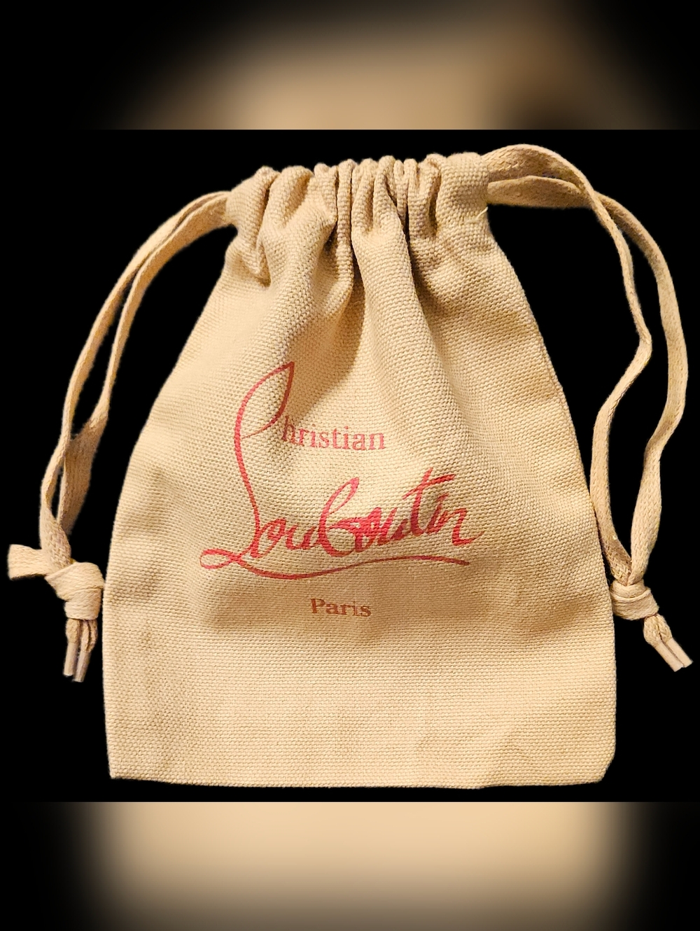 Christian Louboutin Small Dust Bag 7" Wallet Card Holder Jewelry Pouch